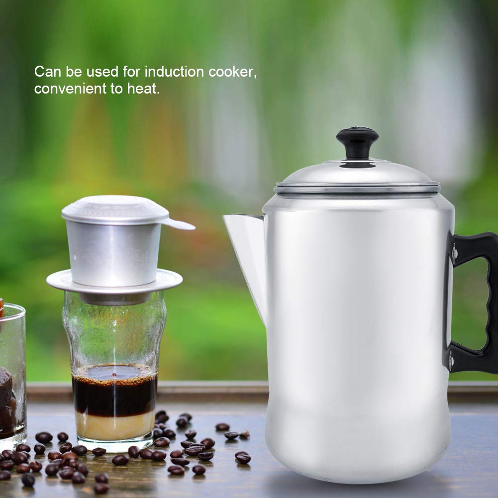 3L Stovetop Tea Kettle - Large Capacity Aluminum Teapot for Coffee & Tea Brewing with Ergonomic Handle - Perfect for Home Kitchen, Camping & Outdoor Use