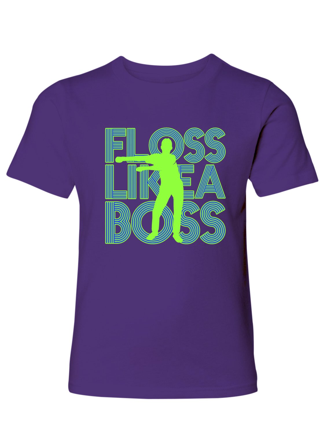 Manateez Boys 'Floss Like a Boss' Graphic T-Shirt - Cool & Comfortable Cotton Tee for Kids Dance Parties & School Activities