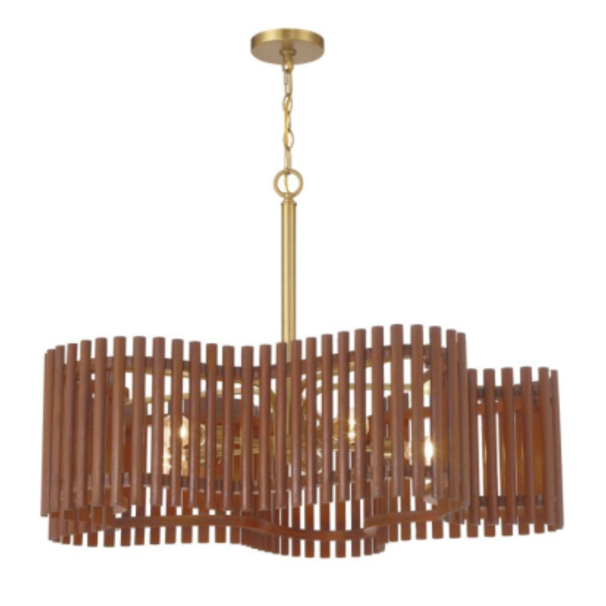 Craftmade Freeform 5-Light Large Chandelier - Modern Crystal Ceiling Light Fixture for Dining Room, Living Room & Bedroom Decor