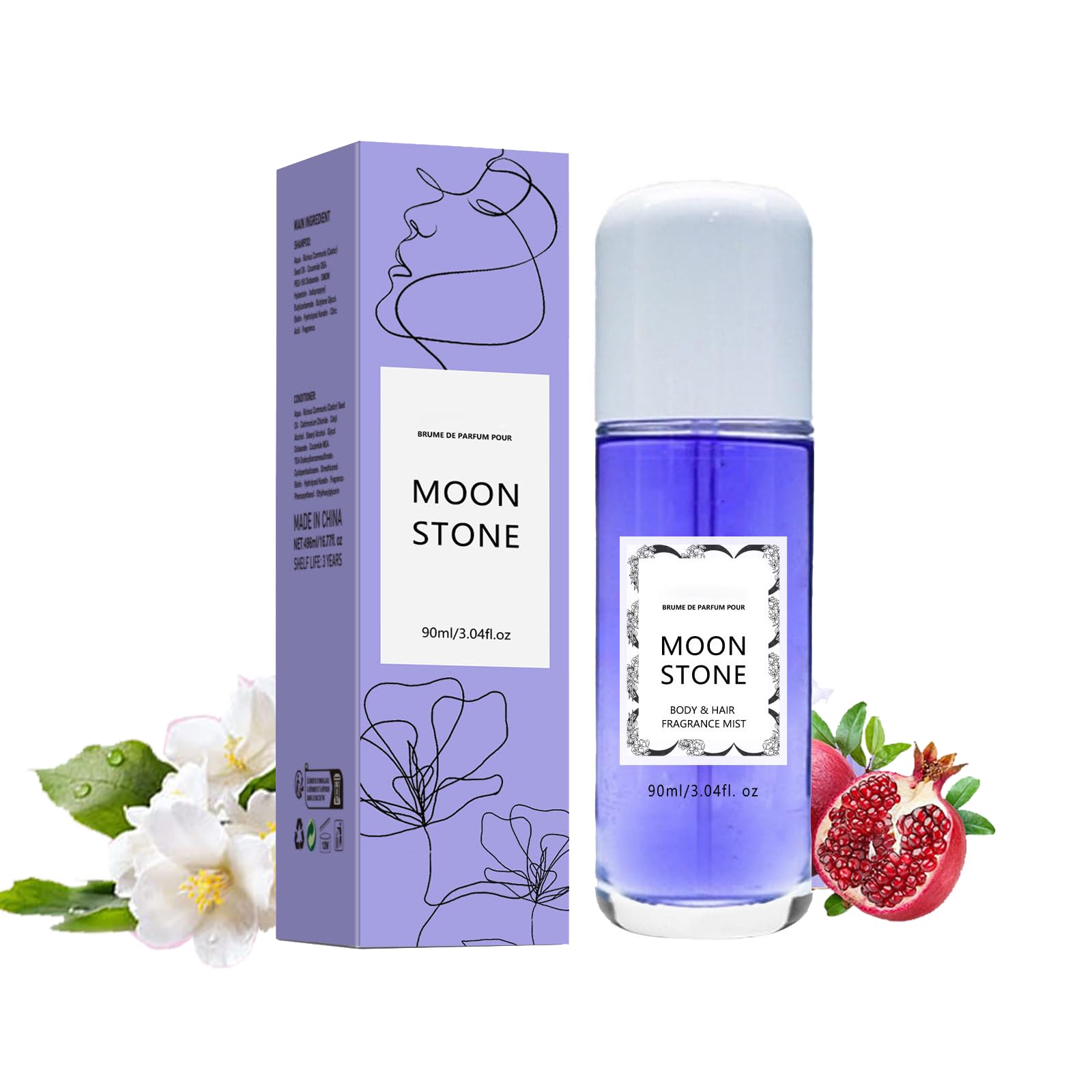 Vanilla Perfume for Women - Long Lasting Vanilla Body & Hair Fragrance Mist Spray, Travel Size Eau de Parfum - Sweet Vanilla Scent for Daily Wear, Date Night & Special Occasions
