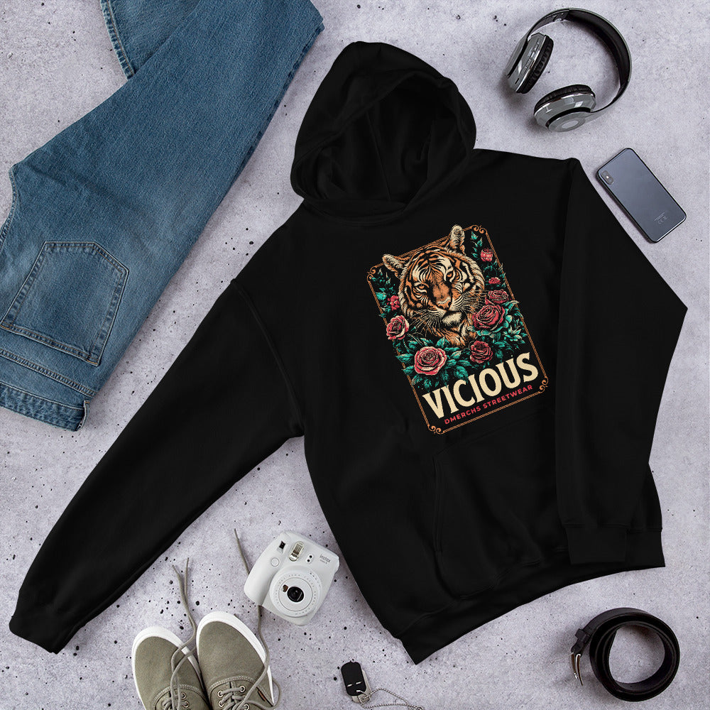 Vicious Unisex Hoodie - Stylish & Comfortable Pullover for Men & Women - Perfect for Casual Wear, Street Fashion & Outdoor Activities