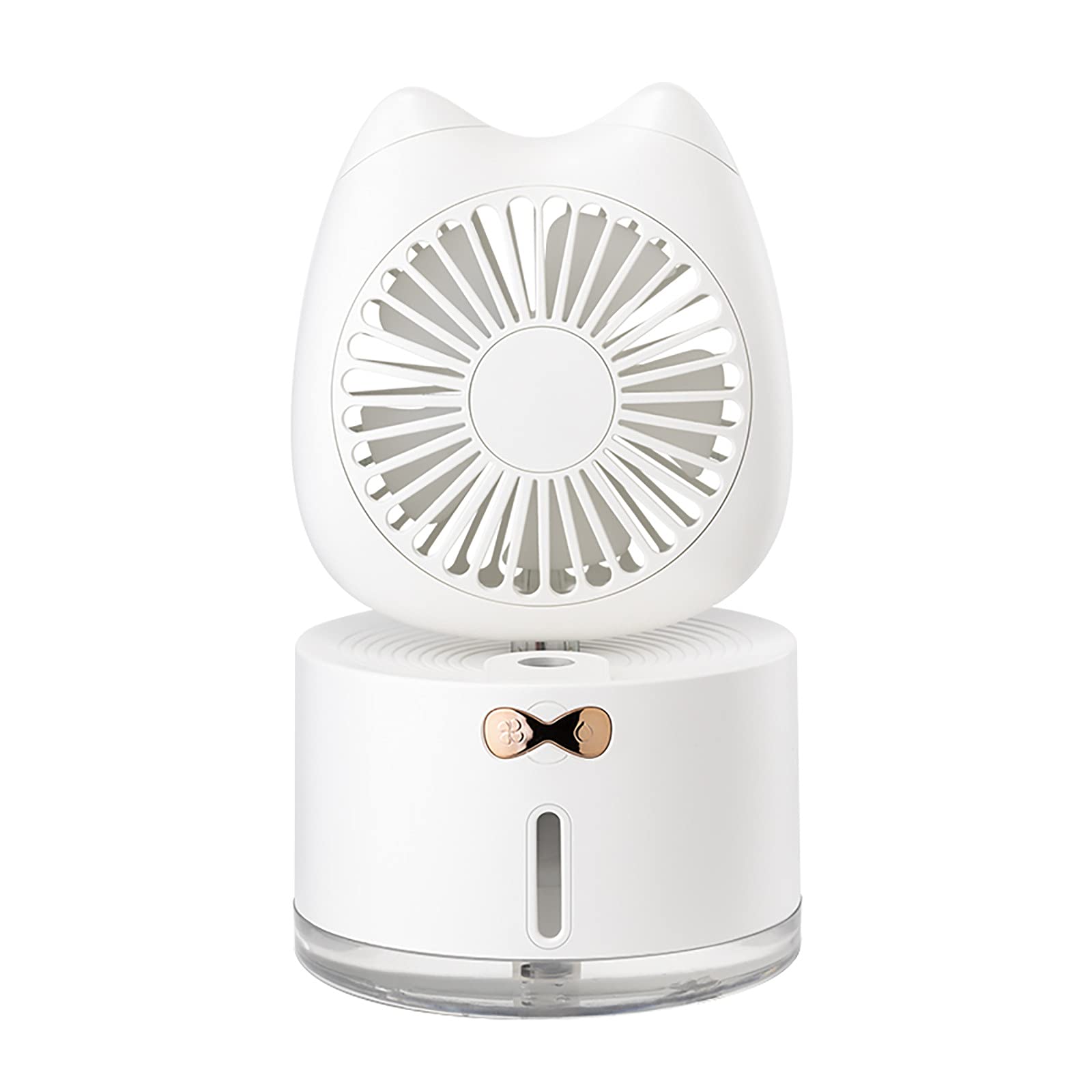 PSTUIKY Mini USB Desktop Air Cooler Fan with Colorful LED Lights - Portable Handheld Vertical Fan & Humidifier for Home, Office, Bedroom | Perfect for Work Desks, Nightstands & Personal Cooling