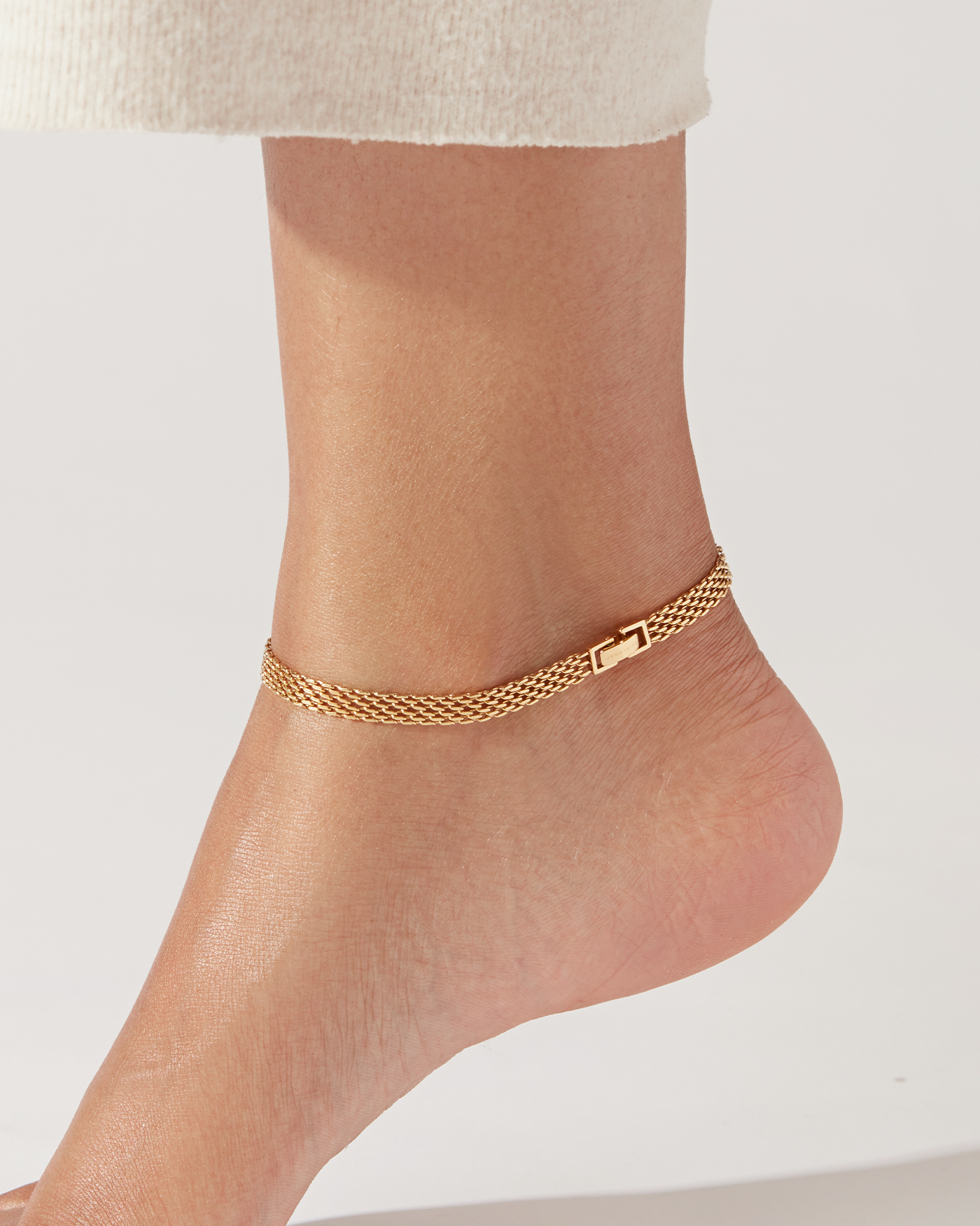 Blythe Gold Anklet - Elegant Adjustable Ankle Bracelet for Women | Perfect for Beach, Summer & Boho Style Outfits