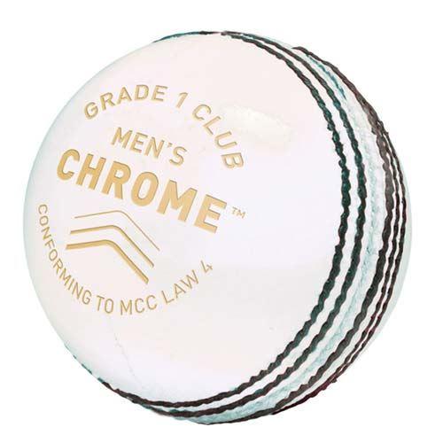 Gunn & Moore Chrome Cricket Ball - Premium Leather Cricket Ball for Professional Matches & Training | Perfect for Cricket Games, Practice Sessions & Sports Enthusiasts