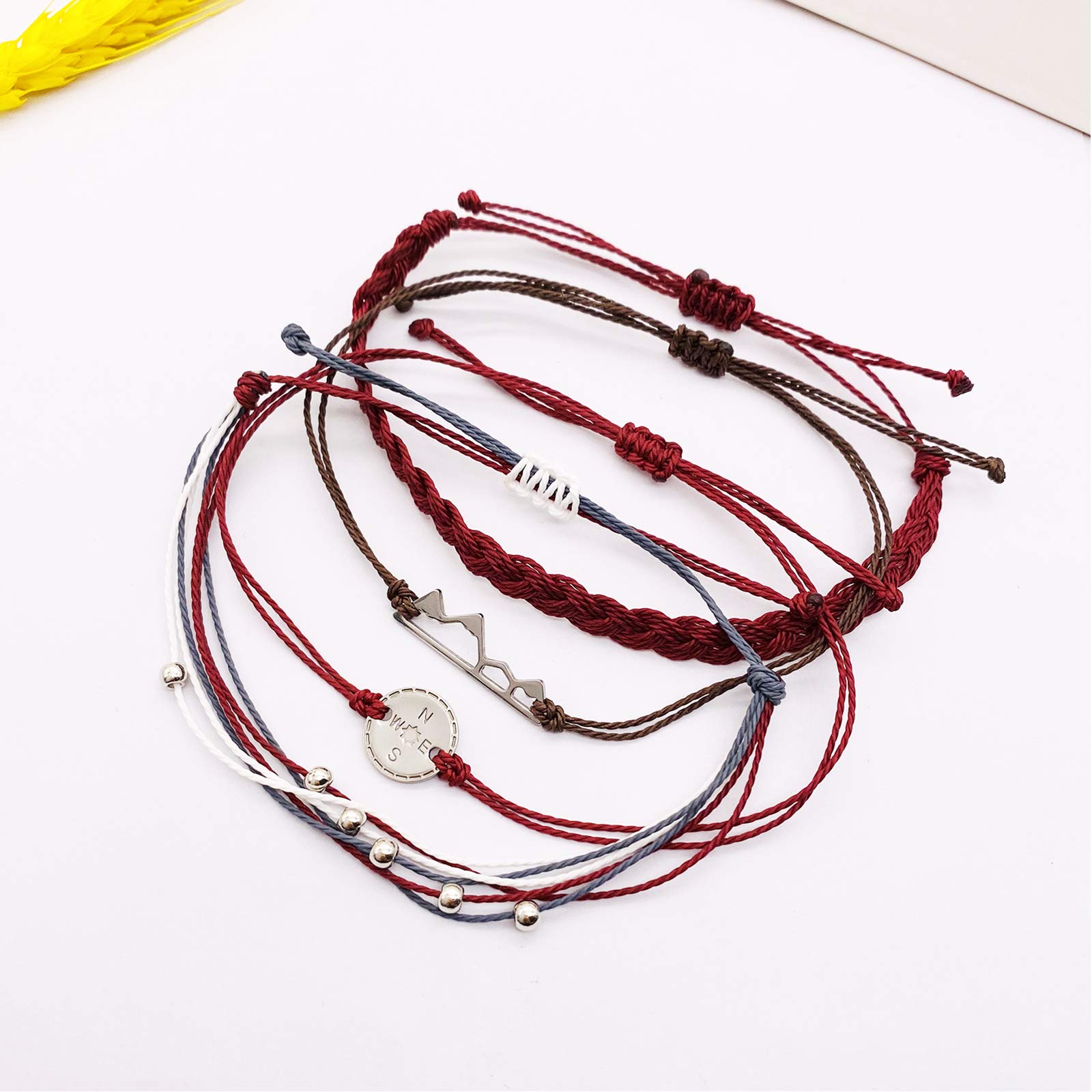 Trendy Adjustable Wave Surfer Friendship Bracelets for Women - Waterproof Summer Ankle Bracelets, Boho Beach Jewelry Gifts, Stocking Stuffers & Outfit Accessories - Perfect for Beach Parties, Music Festivals and Casual Wear