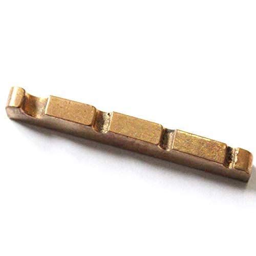 Premium Solid Brass Electric Bass Guitar Nut for Precision & Jazz Bass - 43x3.5mm Size - Enhances Tone & Sustain for Professional Musicians & Studio Recording