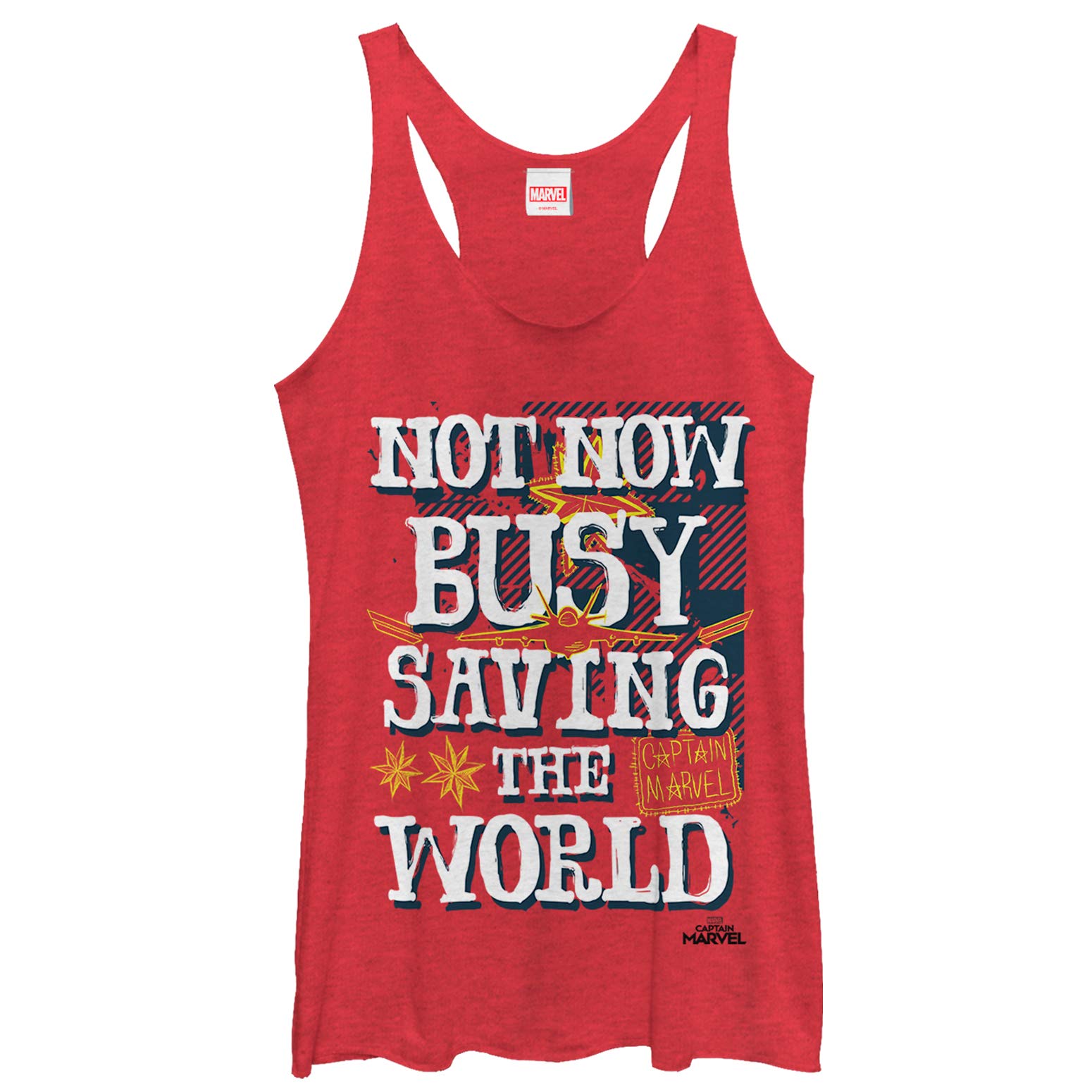 Marvel Women's Superhero Racerback Tank Top - Breathable Workout Shirt for Gym, Running & Casual Wear | Official Licensed Avengers Apparel