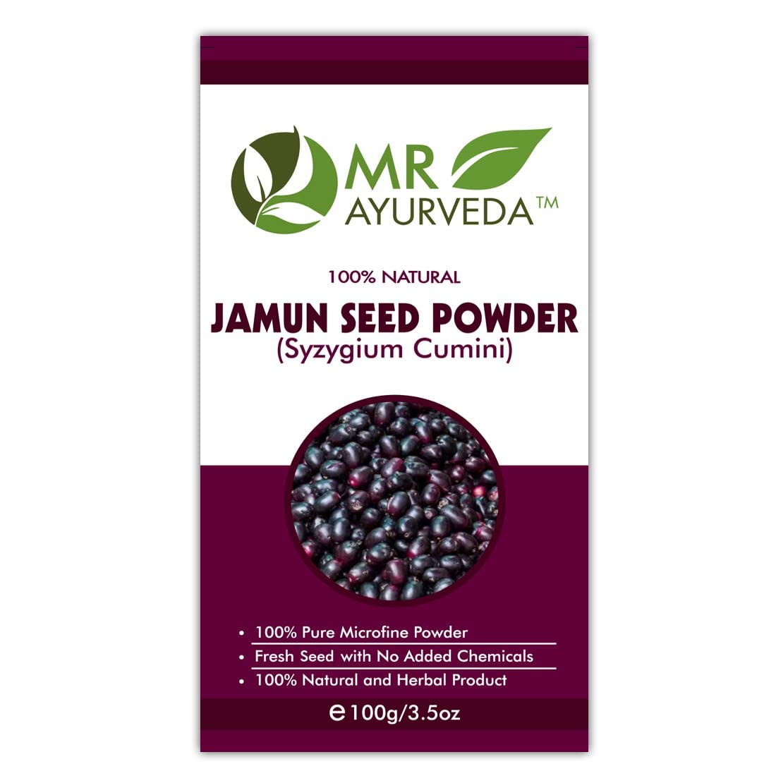 MR Ayurveda 100% Organic Jamun Seed Powder & Beetroot Powder Combo Pack (200g) - Natural Blood Sugar Support, Antioxidant Boost for Smoothies & Baking | Diabetic-Friendly Superfood Blend