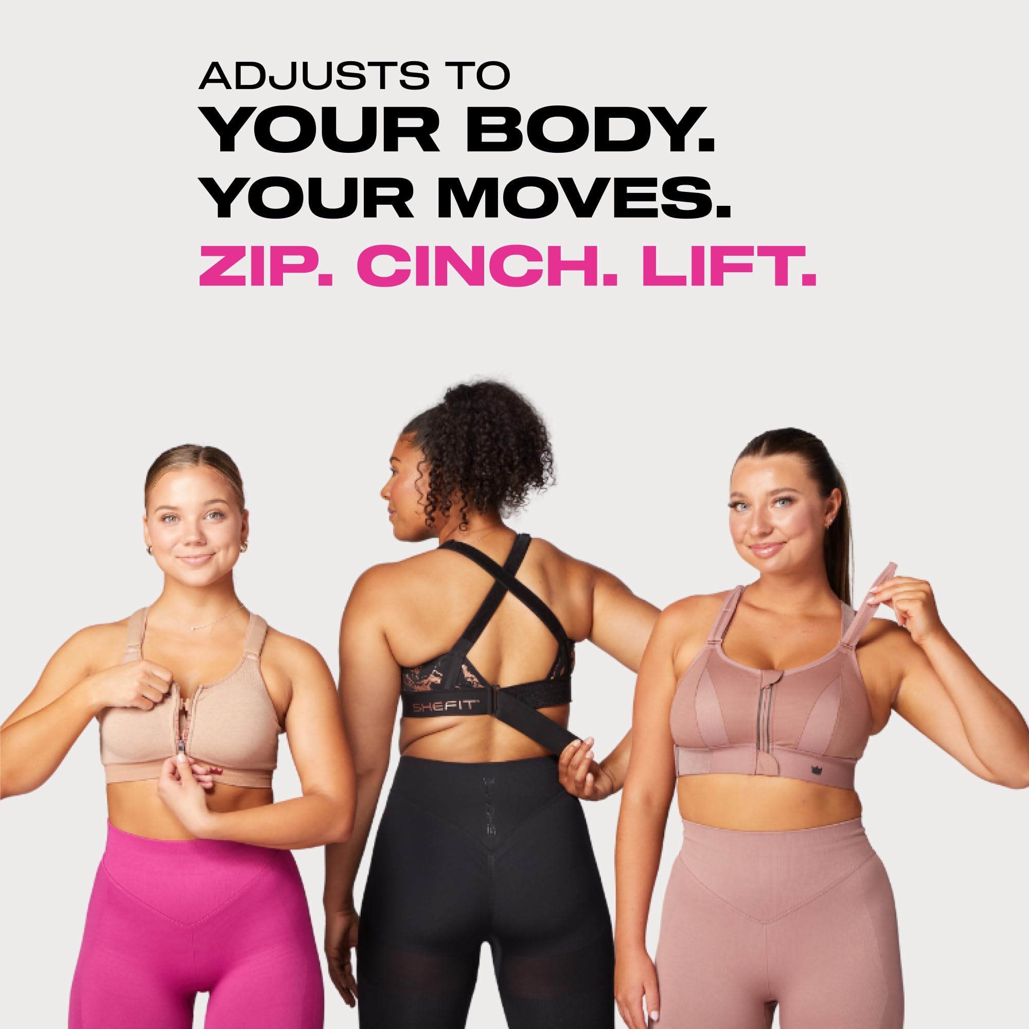 SHEFIT Ultimate High Impact Sports Bra for Women - Supportive Workout Bra for Running, Gym & Active Lifestyle