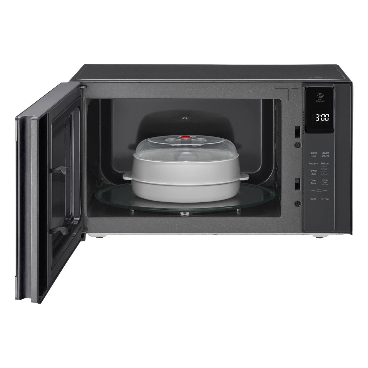 LG 42L NeoChef Smart Inverter Microwave Oven MS4296OMBB - Countertop Microwave with Precise Cooking for Home Kitchen & Office Use