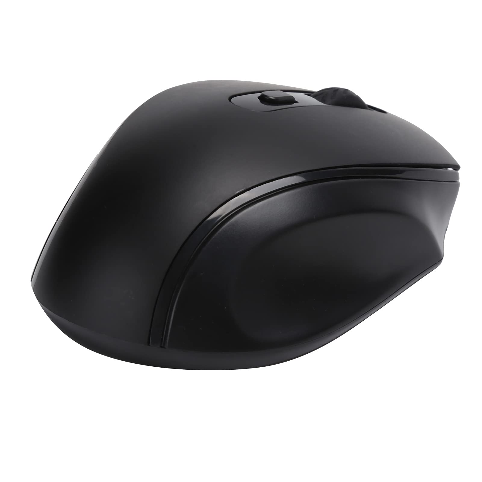 Bewinner 2.4G Wireless Ergonomic Mouse - Adjustable 800/1200/1600 DPI, 250Hz Polling Rate for Smooth Tracking - Comfort Grip Design for Office Work & Gaming - Compatible with PC, Laptop, Mac (Black) | Perfect for Productivity, Online Classes & Esports