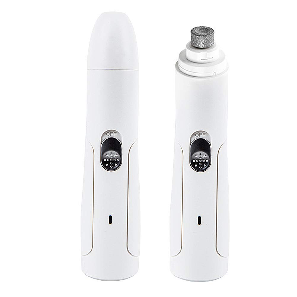 TEHAUX Electric Nail Grinder for Dogs & Cats - Painless Pet Nail Clipper with 2 Speed Settings, Quiet Paws Grooming Tool for Safe Trimming - Perfect for Puppies, Kittens & Small Animals at Home Grooming