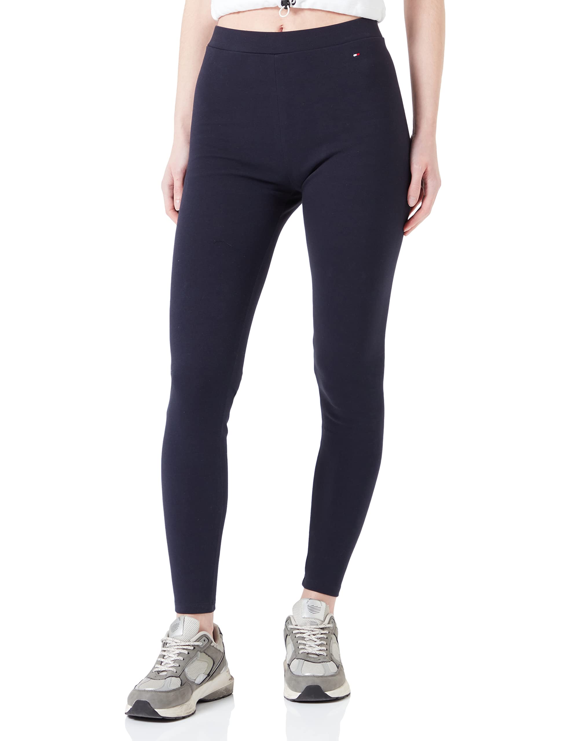 Tommy Hilfiger Women's High Waisted Leggings - Stretchy Yoga Pants for Workout, Running & Lounge Wear - Comfortable & Stylish Activewear