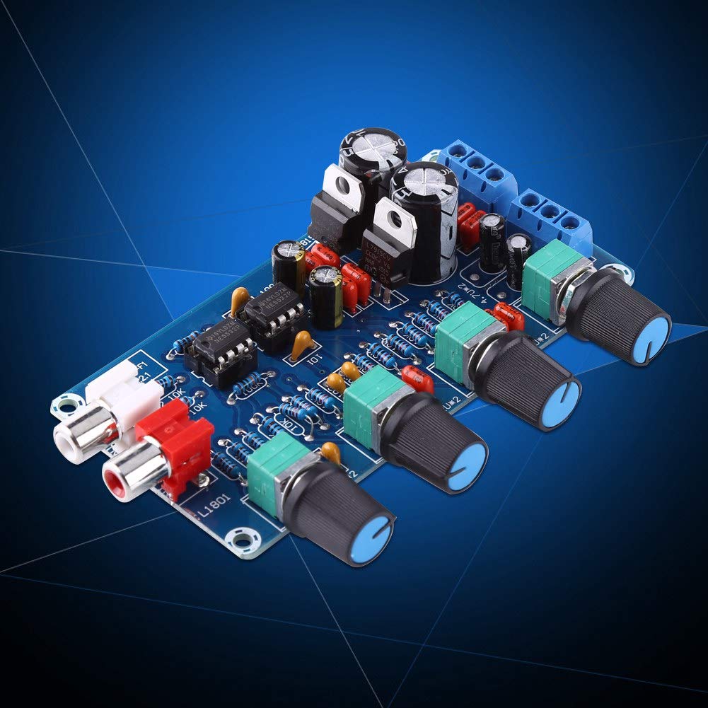 NE5532 HIFI Preamplifier Control Board Module - Volume & Tone Control Amplifier Board Kit for DIY Audio Projects | Perfect for Home Stereo Systems, Guitar Amps & Professional Audio Equipment