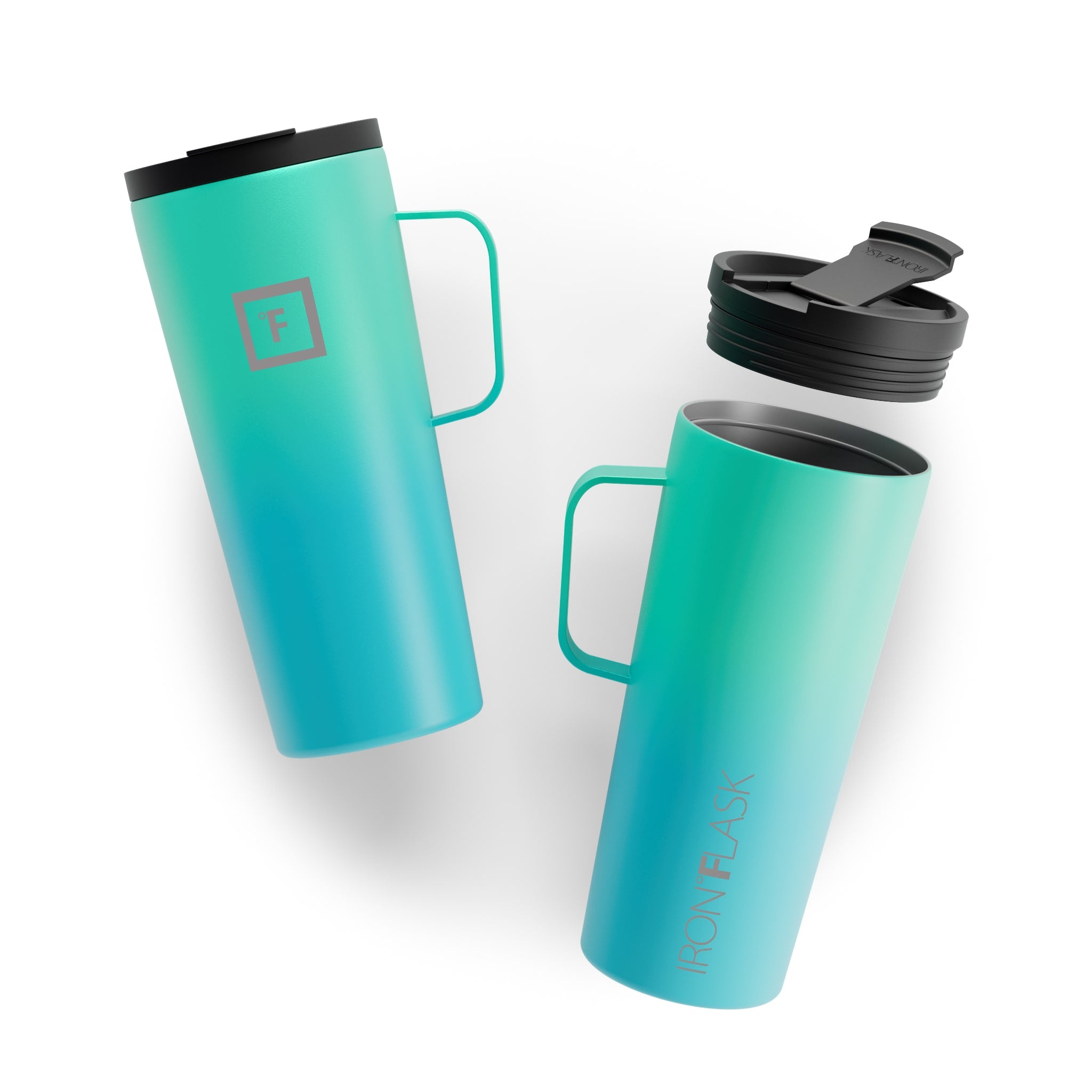 24 Oz Insulated Grip Coffee Mug 2.0 - Leak-Proof Travel Tumbler with Handle for Hot & Cold Drinks - Perfect for Office, Commute, Camping & Outdoor Activities