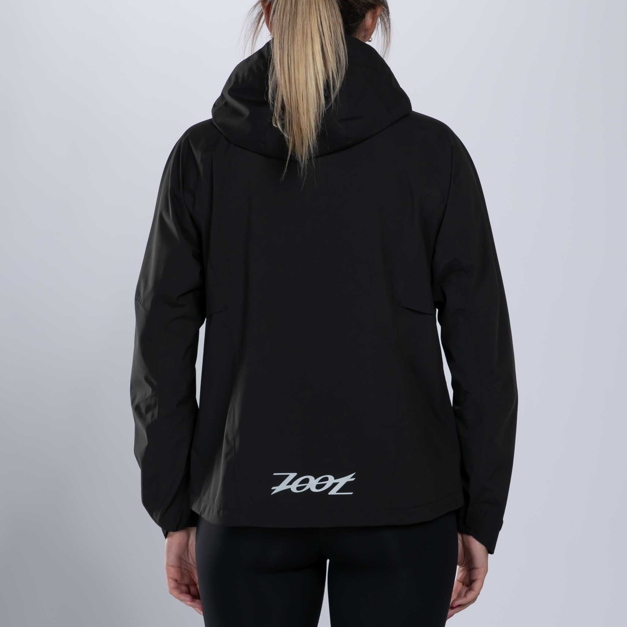 Women's Elite FlashJacket - Lightweight Waterproof Windbreaker Jacket for Running, Hiking & Outdoor Activities (Black)