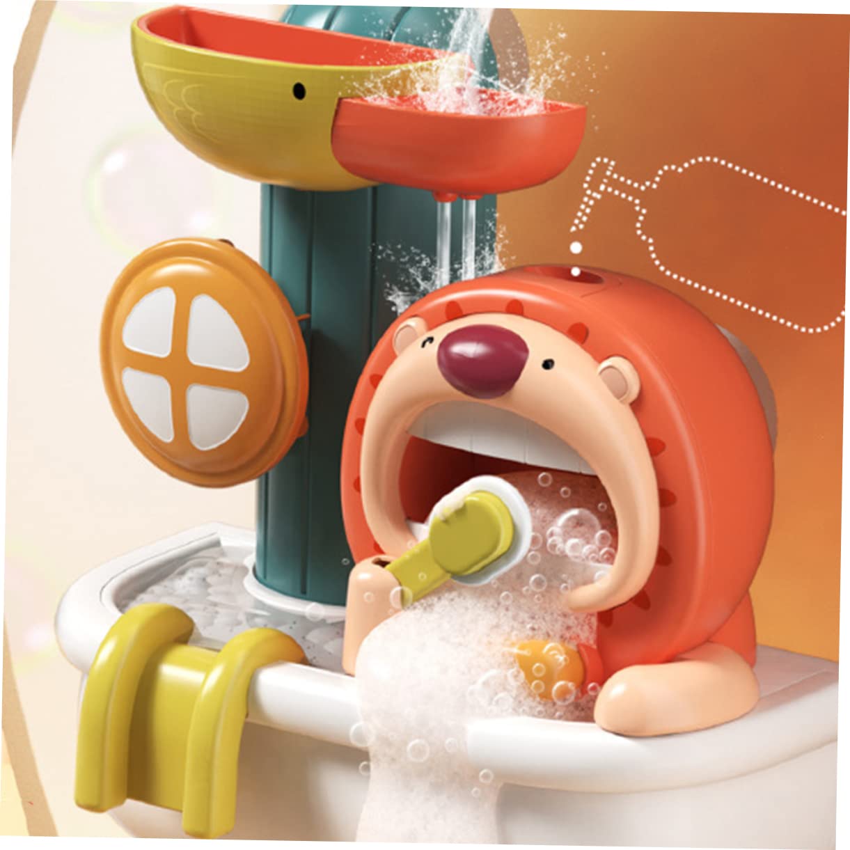 **BRIGHTFUFU Bath Toys Set - 6-Piece Bubble Spray & Decorative Plastic Toys for Kids, Fun Bathtime Playtime for Toddlers & Babies (Perfect for Bath Time, Pool, and Sensory Play)**