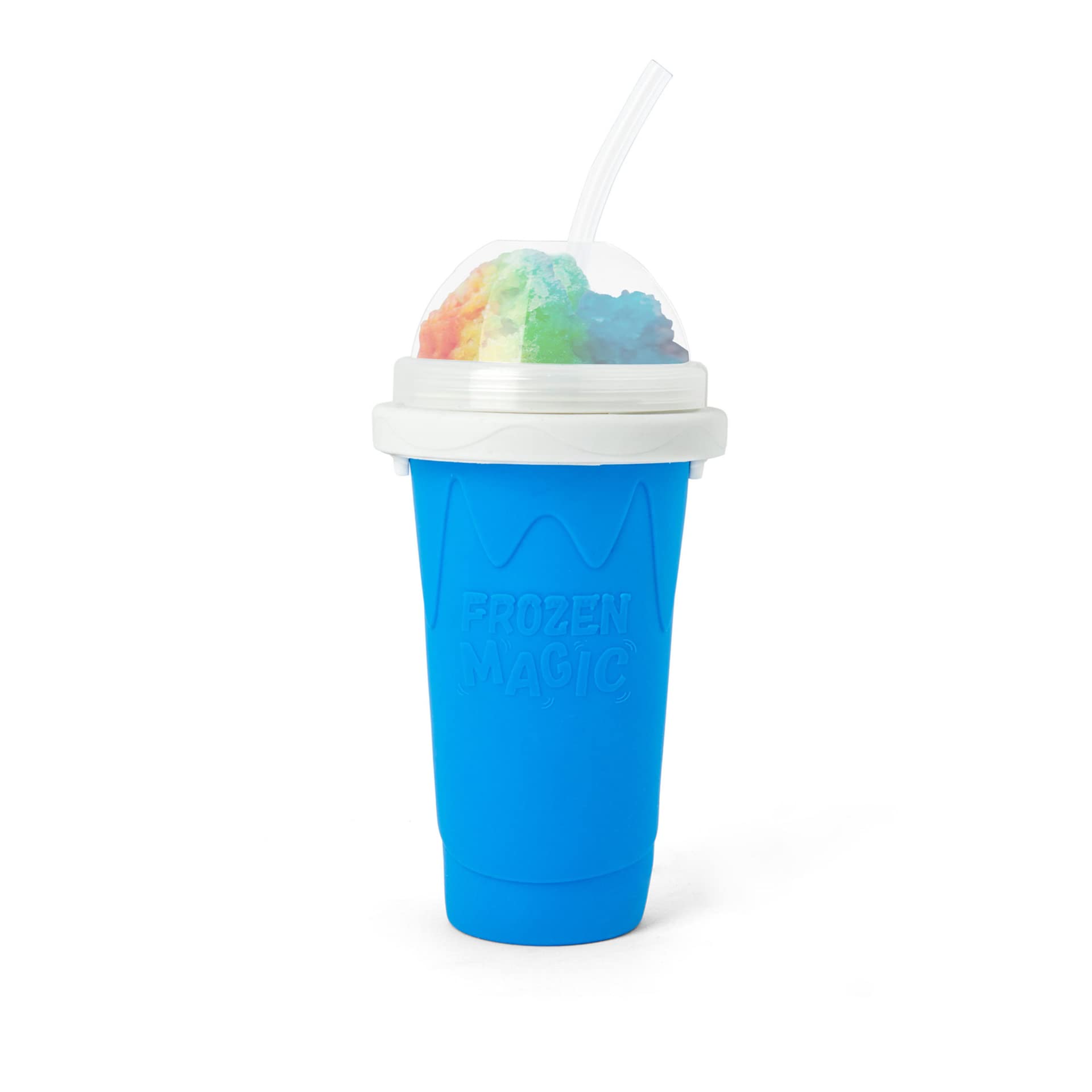 **Magic Quick Freeze Slushy Maker Cup – DIY Slushie, Smoothie, Milk & Juice Freezer Cup with Lid & Straw – Perfect for Kids, Parties, Summer Drinks & Outdoor Fun (Blue)**