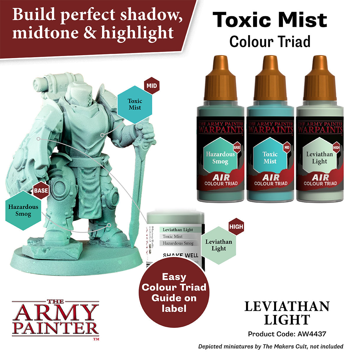 Warpaints Air: Leviathan Light - Premium Miniature Paint Set for Tabletop Gaming & Warhammer 40K - Perfect for Fantasy Miniatures & Model Painting
