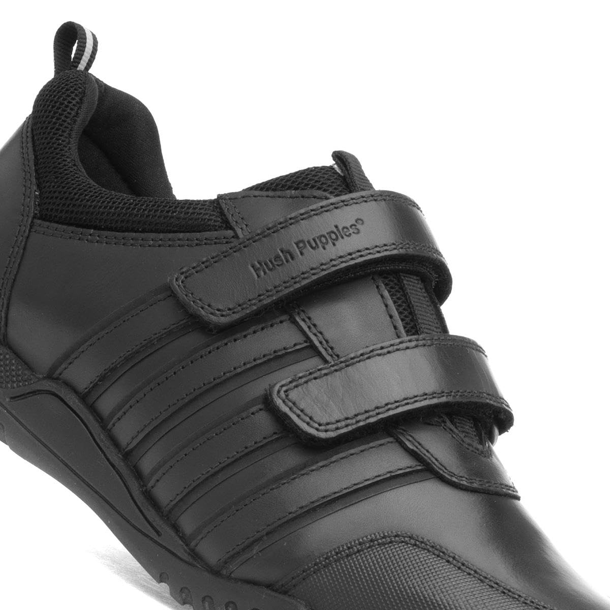 Hush Puppies Boys' Comfortable Flat School Uniform Shoes - Lightweight & Durable for Daily Wear, Classroom & Playground Activities