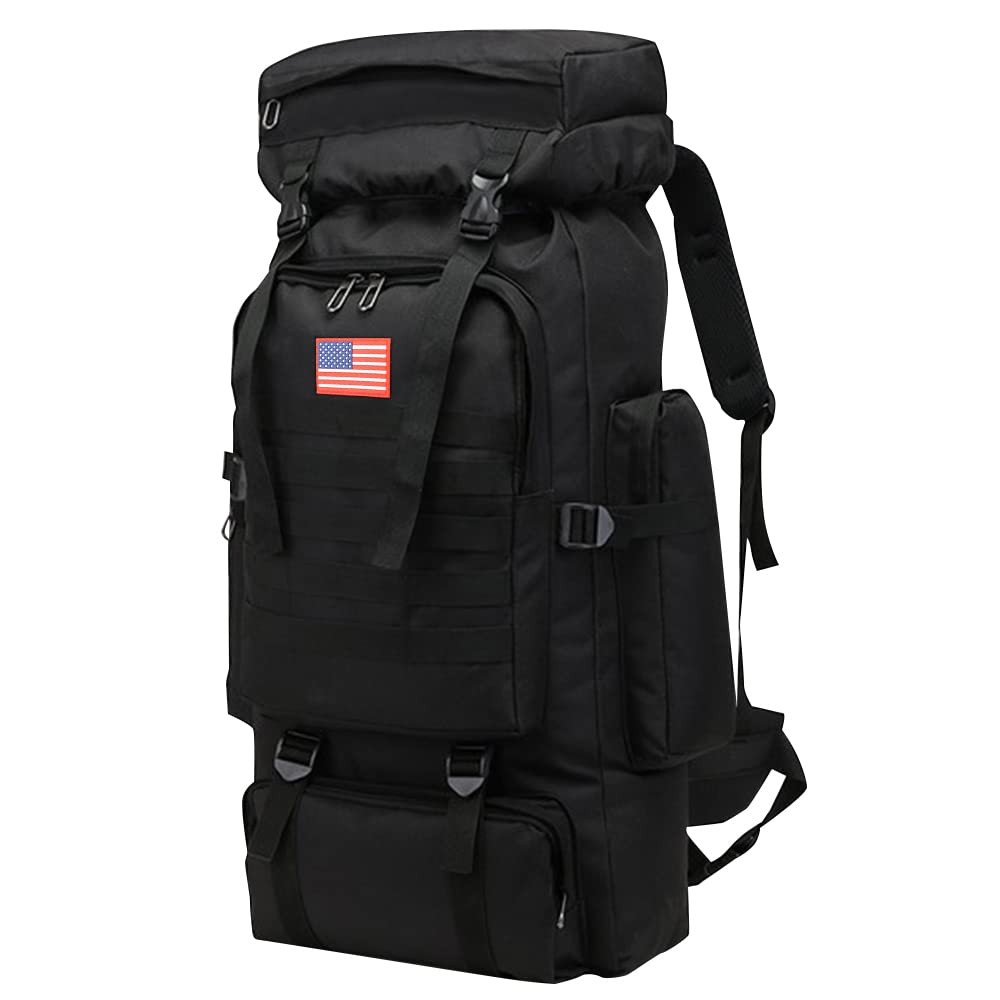 70L 80L Military Tactical Backpack for Men & Women - Waterproof Hiking Backpack - Durable Camping Backpack - Outdoor Travel, Trekking & Survival Gear for Adventure Enthusiasts