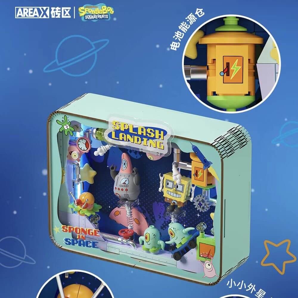 SpongeBob SquarePants Fantasy Dream Frame - Cartoon Character Wall Art for Kids Room Decor, Living Room & Bedroom Aesthetic
