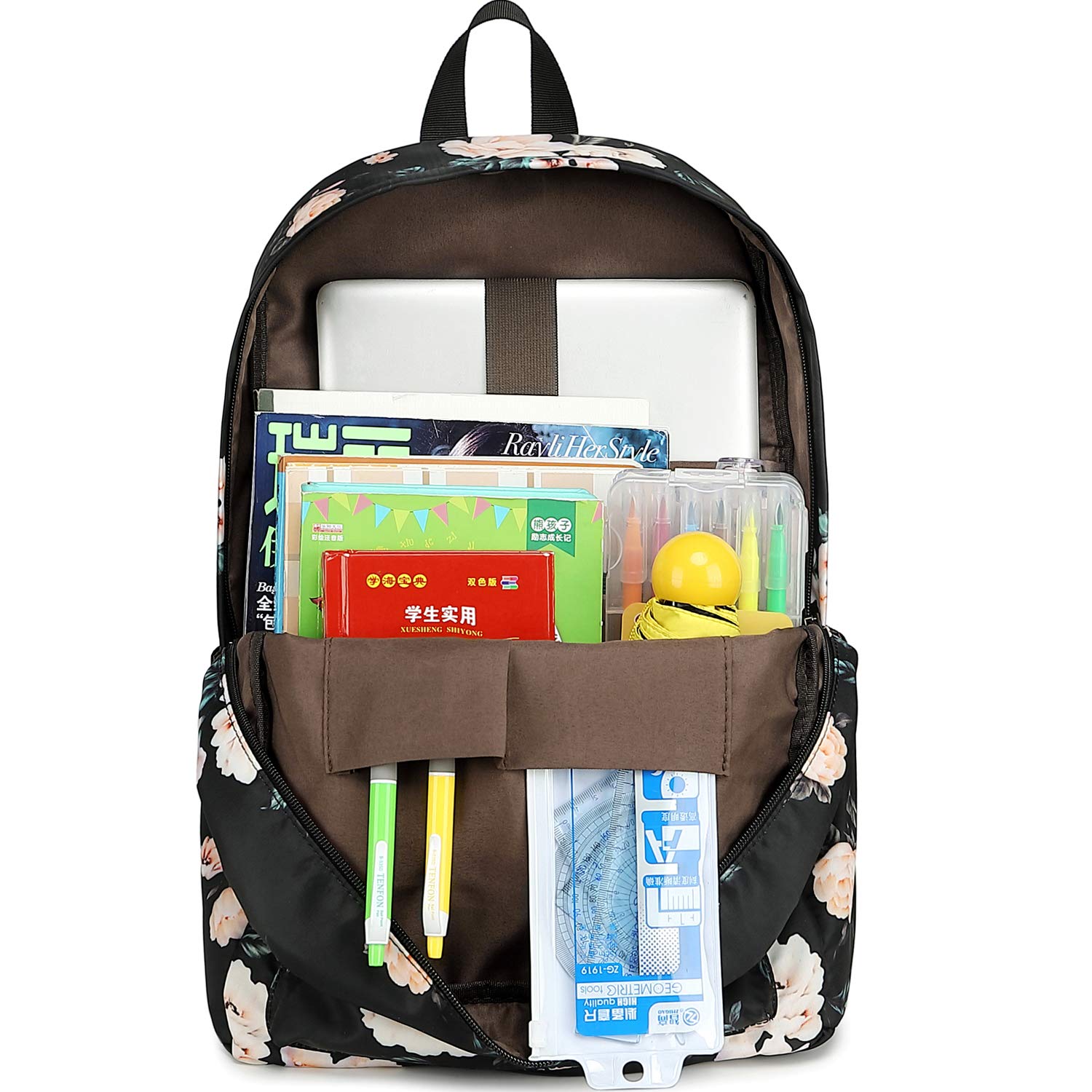 Bluboon Kids Backpack for School - Lightweight Laptop Bookbag for Girls & Women, Durable Travel Backpack for College, Work, Commuting & Daily Use