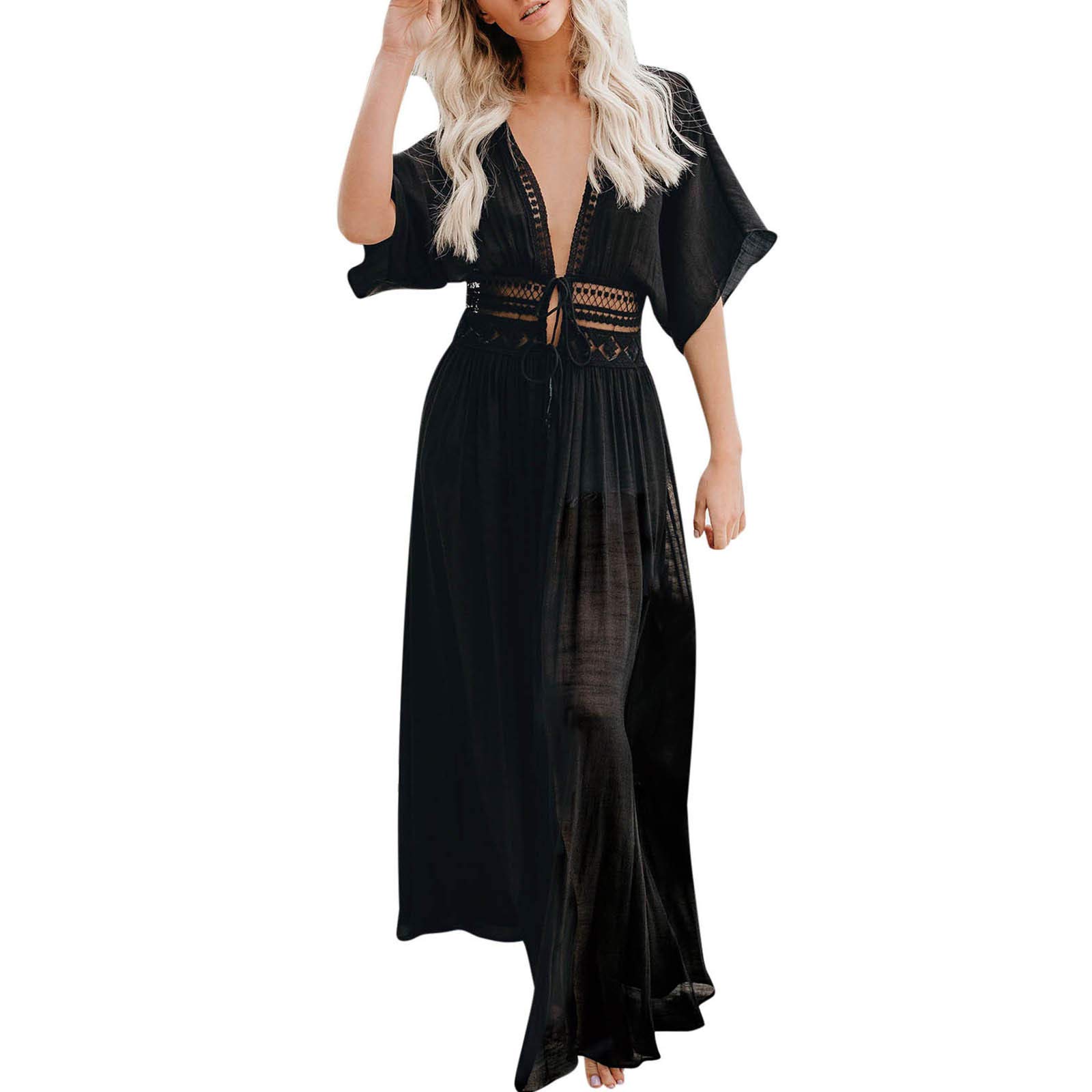 Women's Printed Cardigan Cover-Up - Stylish Beach Swimsuit Cover for Summer Outings & Poolside Relaxation