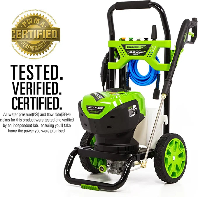 2300 PSI Electric Pressure Washer with 12 Inch Surface Cleaner - Heavy Duty Power Washer for Driveway, Deck, Patio, and Home Exterior Cleaning