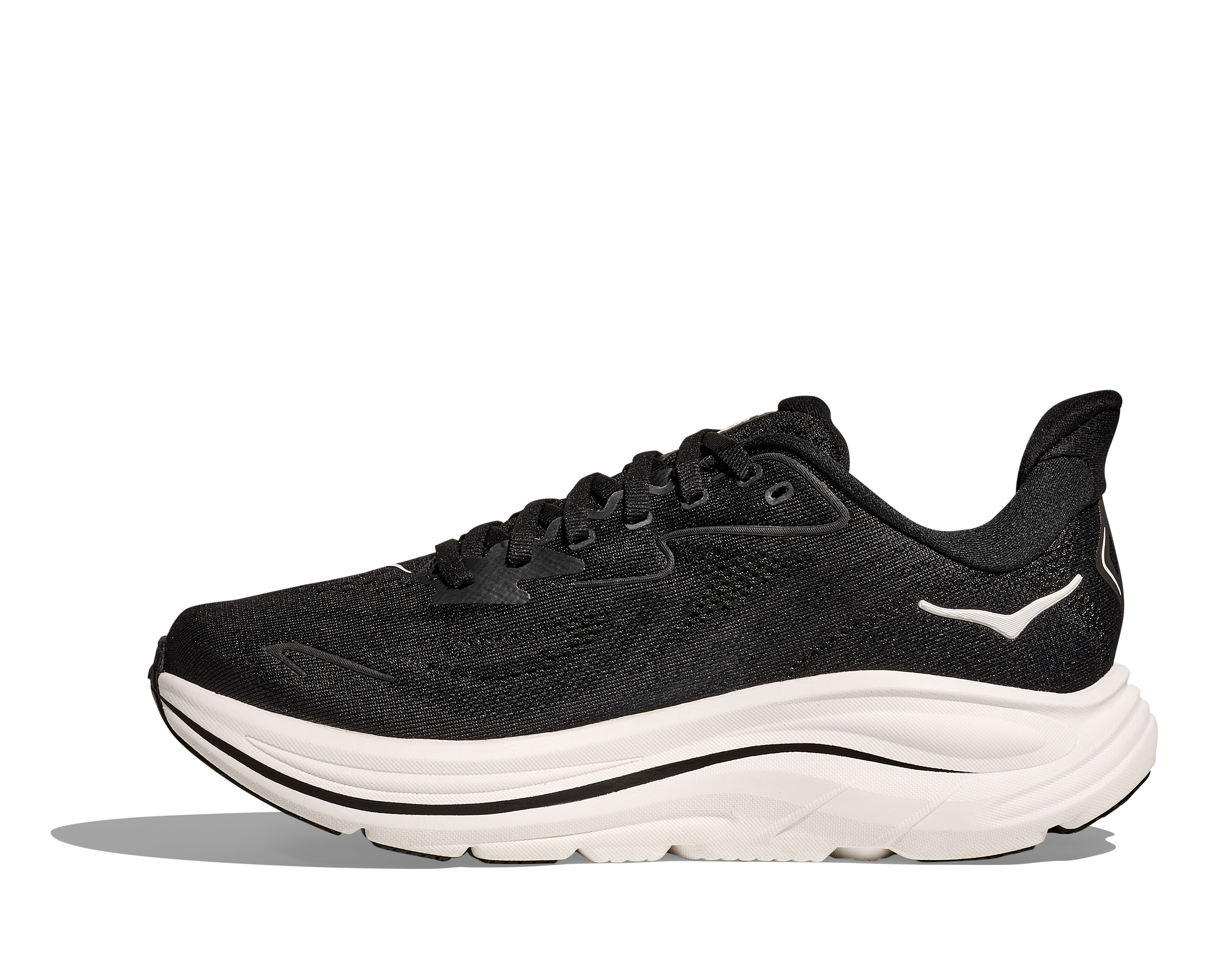 HOKA Women's Clifton 10 Extra Wide Running Shoes - Black/White (BWHT) | Lightweight Cushioned Sneakers for Walking, Jogging & Everyday Comfort