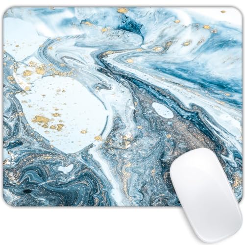 Blue and White Spiral Marble