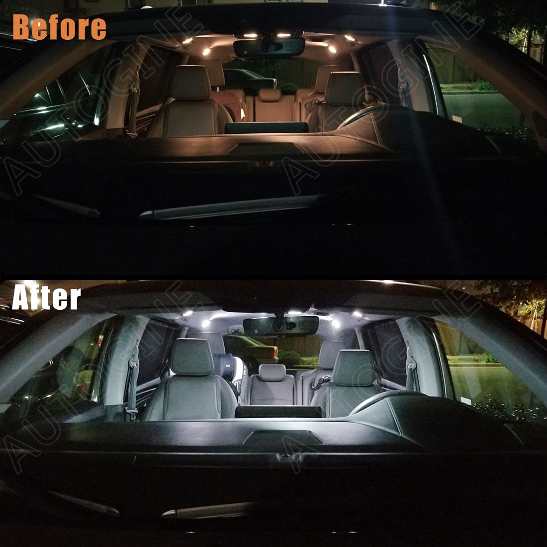2011-2017 Honda Odyssey White LED Interior Lights Kit - Super Bright 6000K Interior LED Bulbs with Installation Tool | Perfect for Night Driving & Cabin Illumination