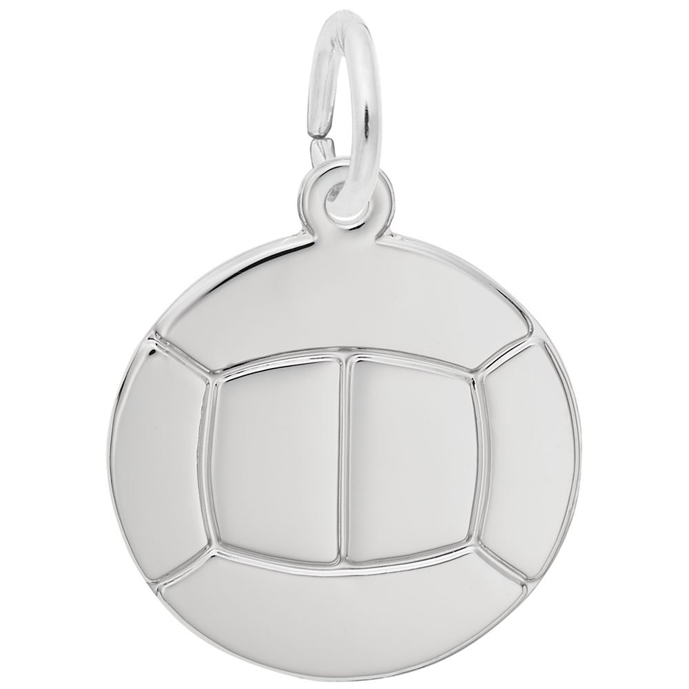 Volleyball Charm Pendant - Sterling Silver Sports Jewelry for Bracelets & Necklaces - Perfect for Volleyball Players, Fans & Athletes Gifts
