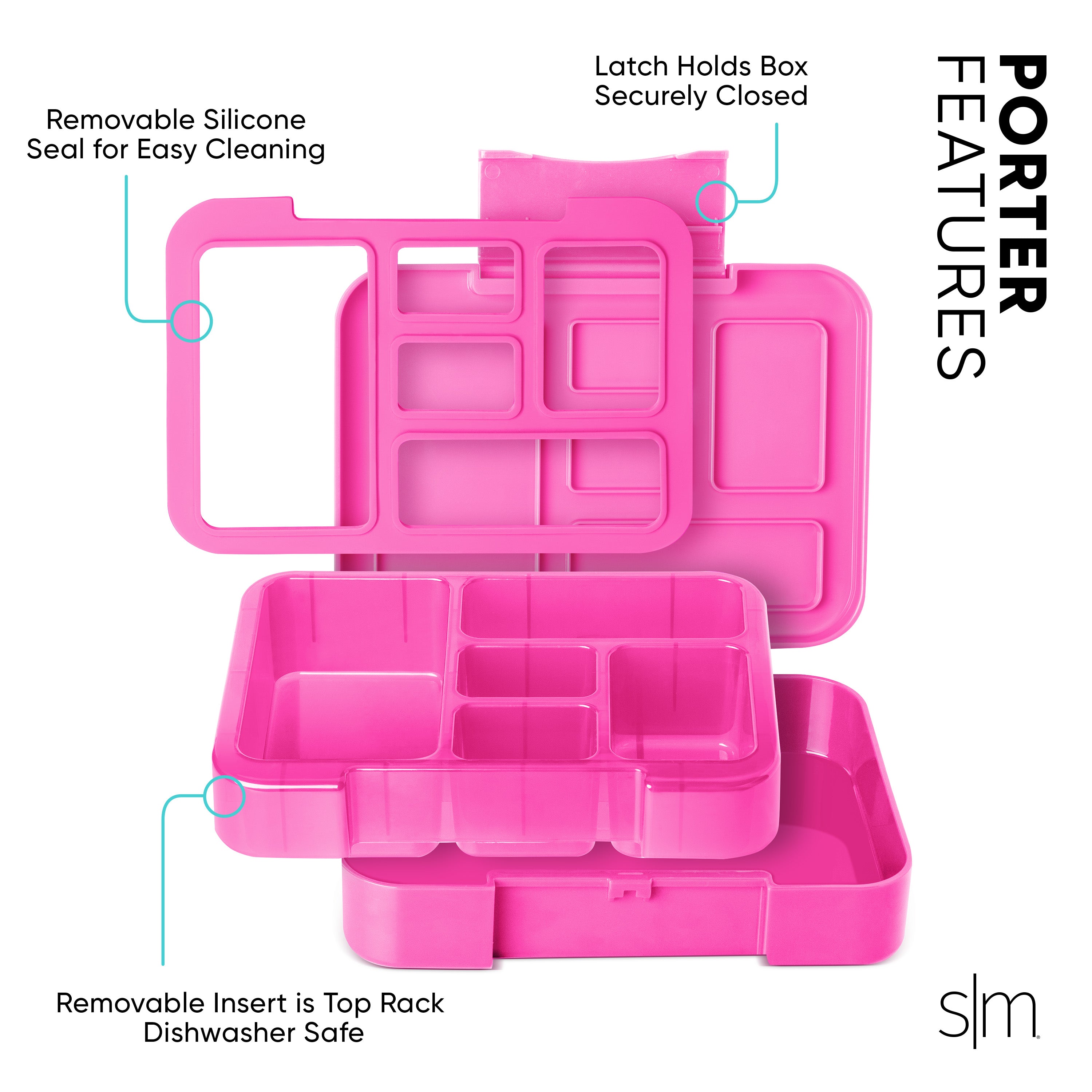 Premium Stainless Steel Porter Bento Box - Leak-Proof Lunch Container for Adults & Kids - Ideal for Office, School, Picnics & Travel