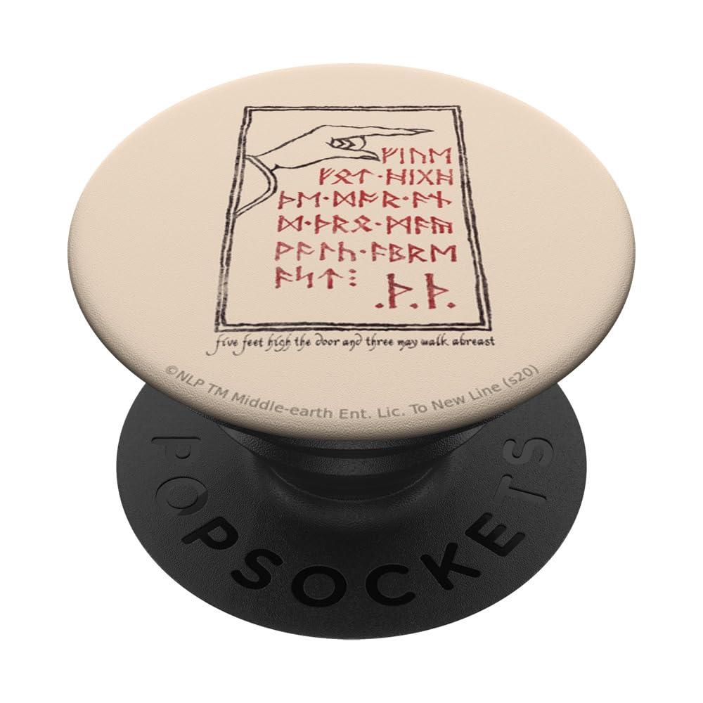 The Hobbit Back Door PopSockets Standard PopGrip - Phone Grip & Stand for Smartphones - Perfect for Fans, Reading, and Everyday Use