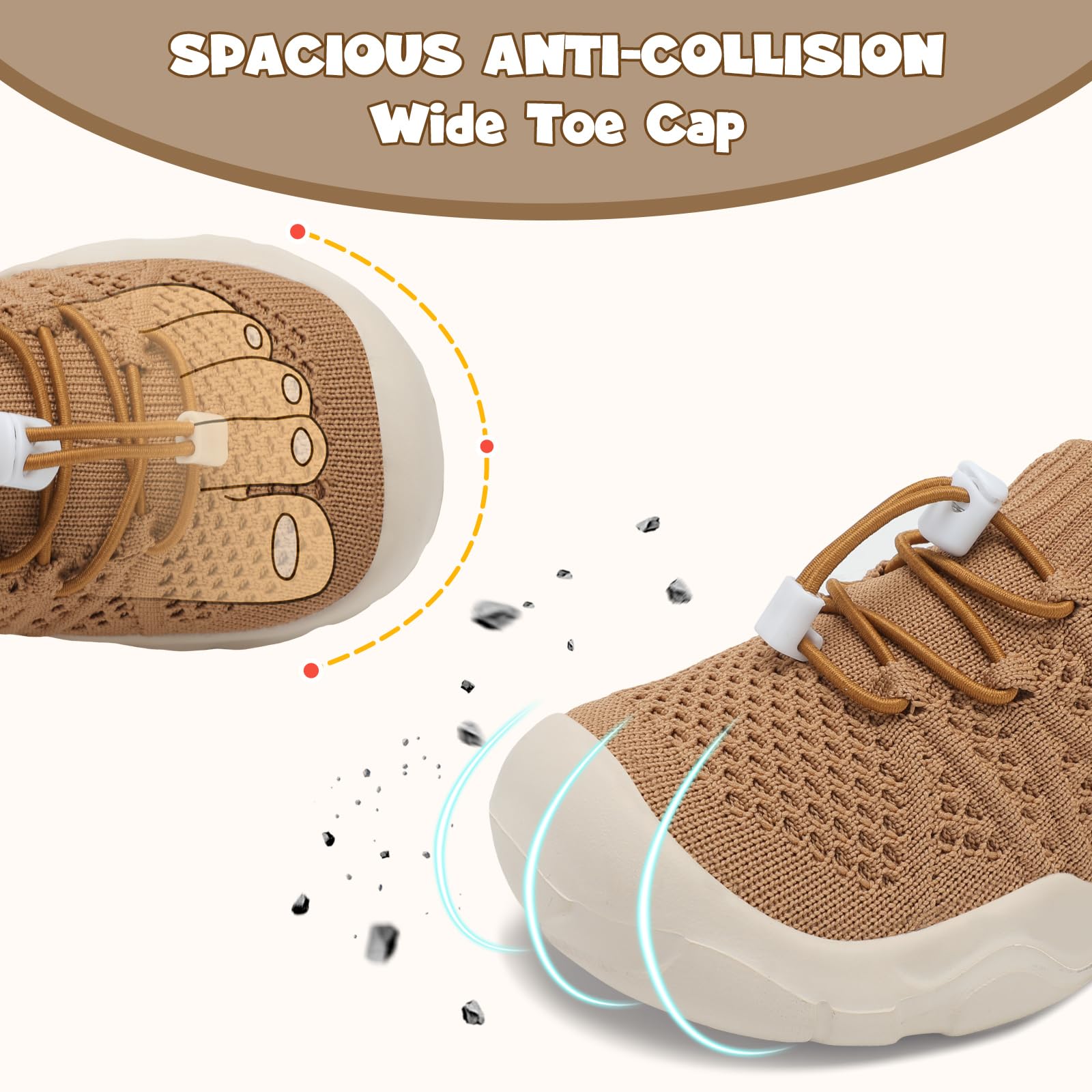 JOINFREE Toddler Barefoot Shoes - Lightweight Slip-On Sneakers for Boys & Girls, Perfect for Outdoor Play & Walking