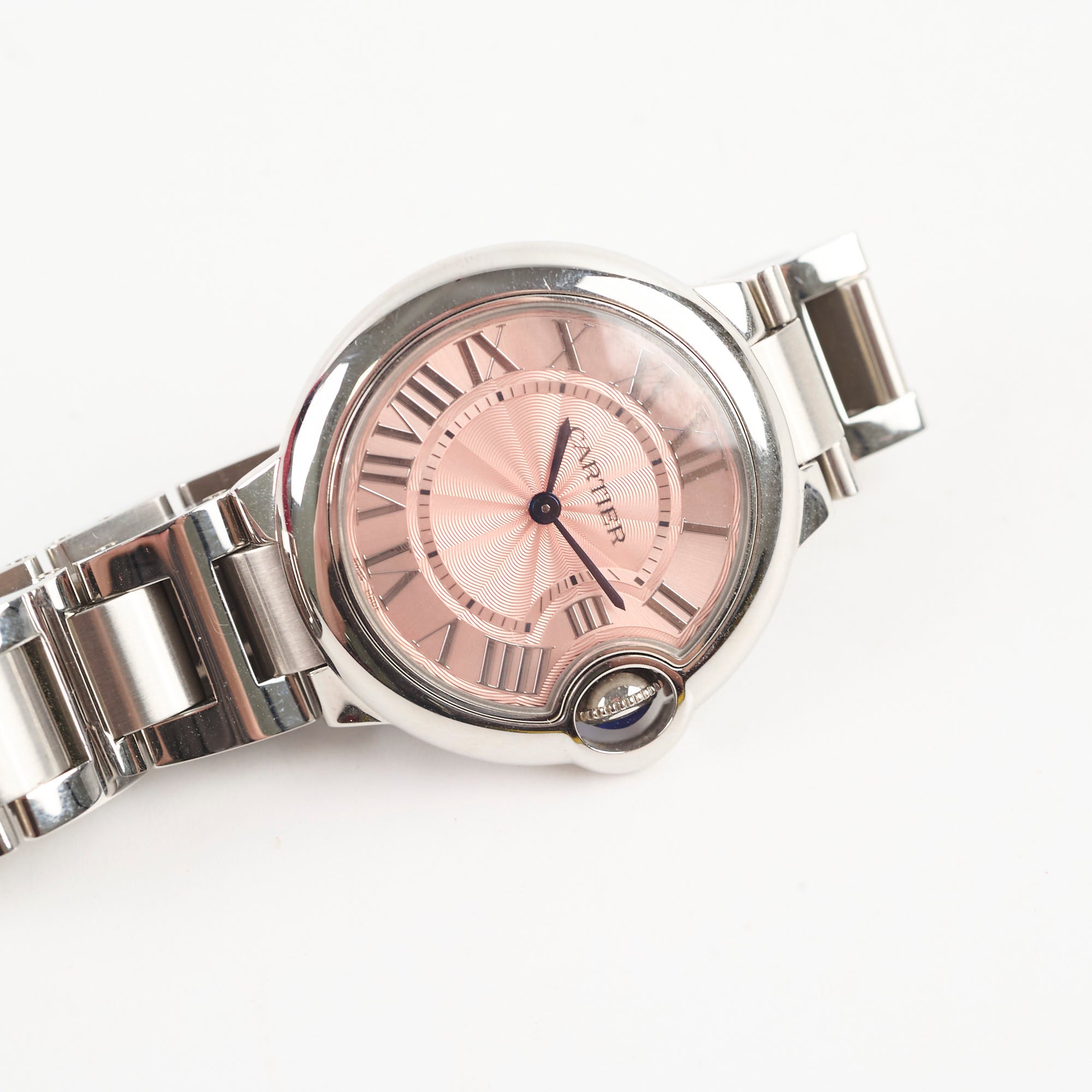 Cartier Ballon Bleu 33mm Pink Dial Women's Watch 819471ZX - Luxury Gift for Her, Perfect for Weddings & Special Occasions