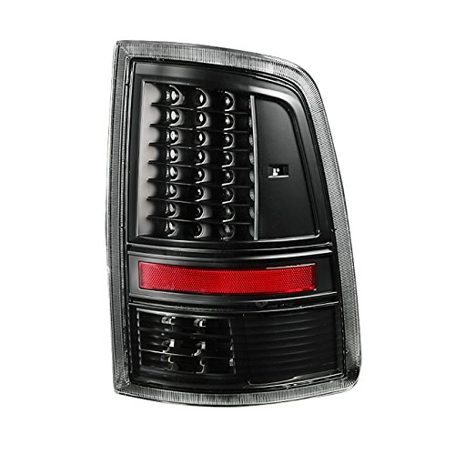 AKKON Smoked LED Taillights & 3rd Brake Light Kit for 2009-2018 Dodge Ram 1500/2500/3500 - Black C Strip Design, Enhanced Visibility & Style for Night Driving & Off-Road Adventures