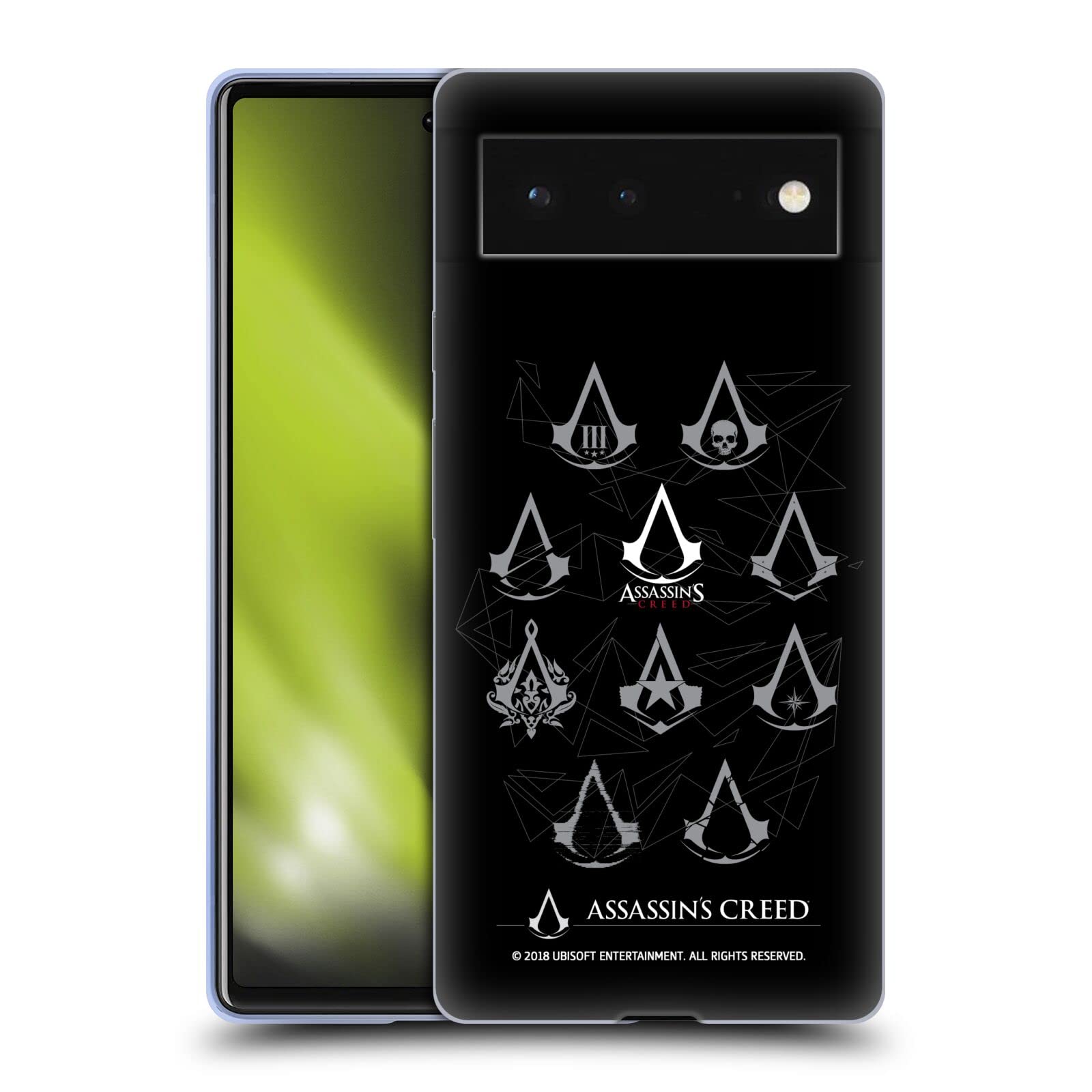 Assassin's Creed Pixel 6 Case | Licensed Geometric Crest Design for Gaming Fans
