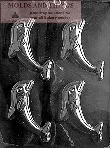 Premium DOLPHIN Chocolate Candy Mold Set of 2 with Step-by-Step Instructions - Perfect for DIY Chocolate Making, Party Favors & Holiday Treats