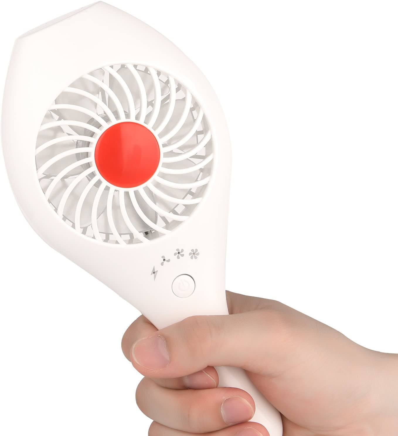 Portable USB Handheld Fan - Mini Personal Cooling Fan for Home, Office, Travel, Gym & Makeup | Rechargeable Battery Operated Small Fan | Perfect for Summer, Sports, Outdoor Activities & Gift Giving