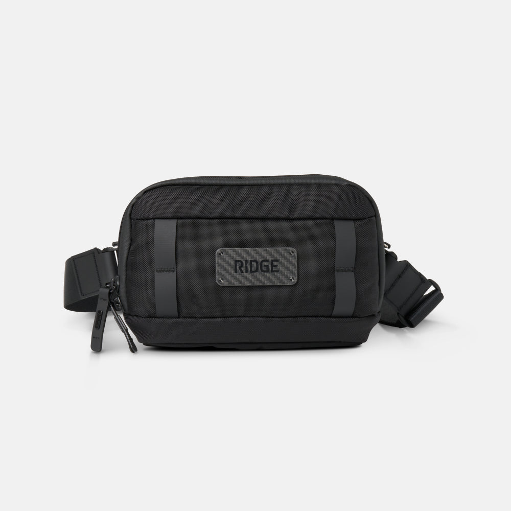 Commuter Sling Bag Royal Black - Lightweight Crossbody Bag for Men & Women - Perfect for Travel, Work & Everyday Use