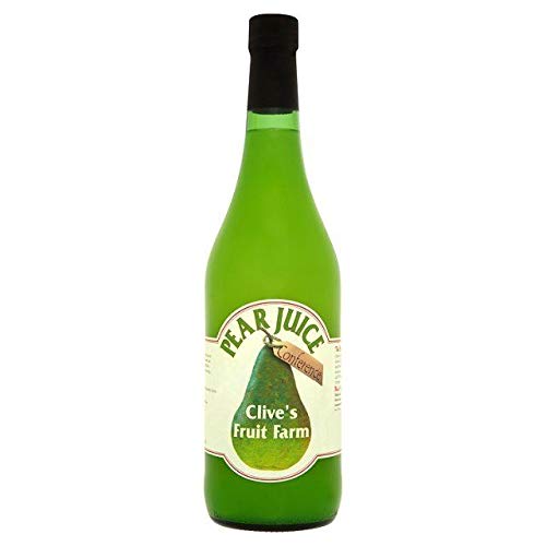 Organic Pear Juice from Clive's Fruit Farm - 26.39 fl oz (75cl) Glass Bottle | Fresh Pressed, No Sugar Added | Perfect for Breakfast, Healthy Snacks & Gift Giving