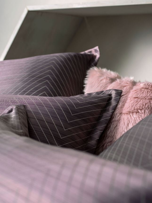 Linen House Filament Plum Quilt Cover Set - Soft & Breathable Queen Size Bedding for Cozy Bedroom Decor