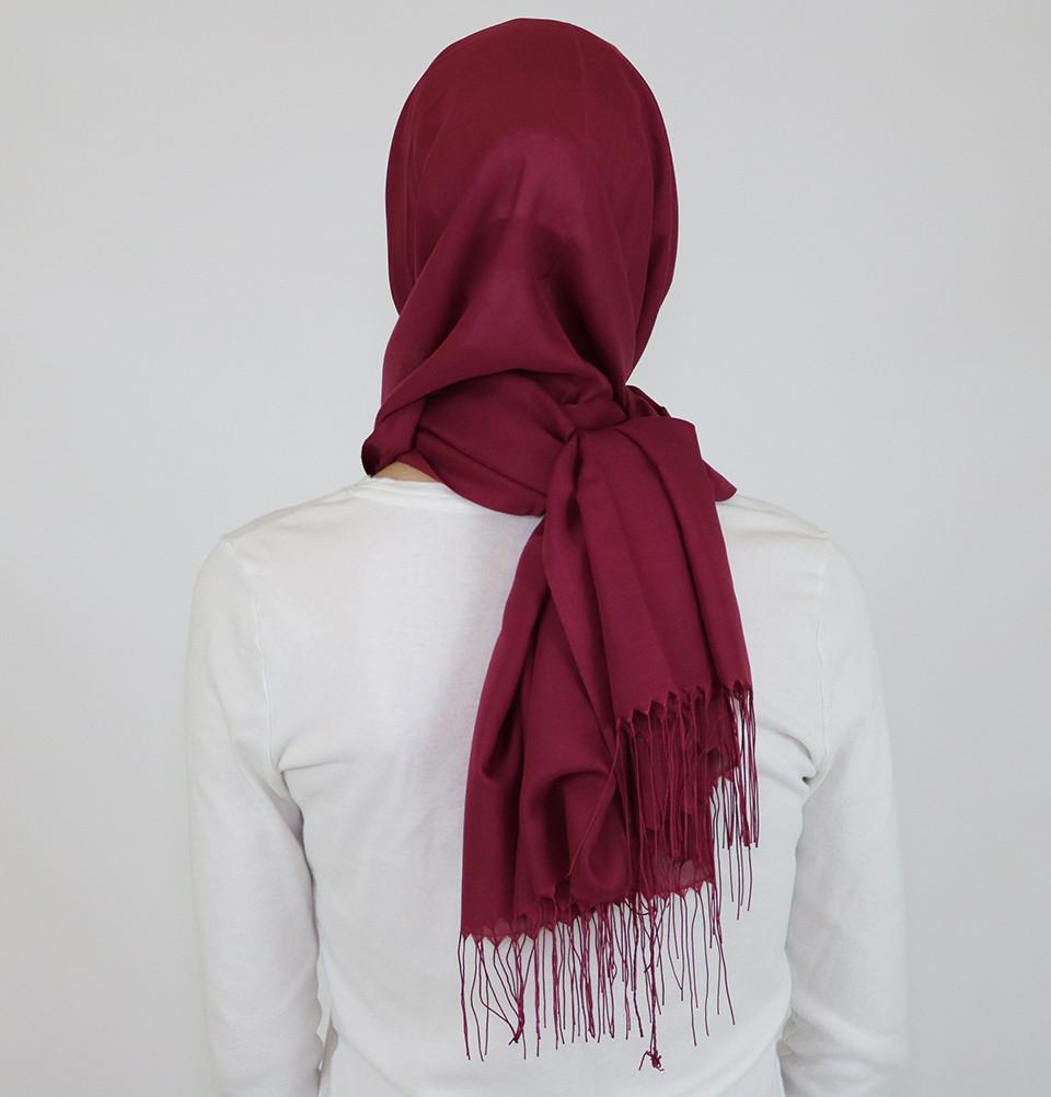 Aker Ince Premium Muslim Hijab Shawl Scarf - Soft Chiffon Wrap #340 Magenta for Women, Prayer, Modest Fashion & Everyday Wear