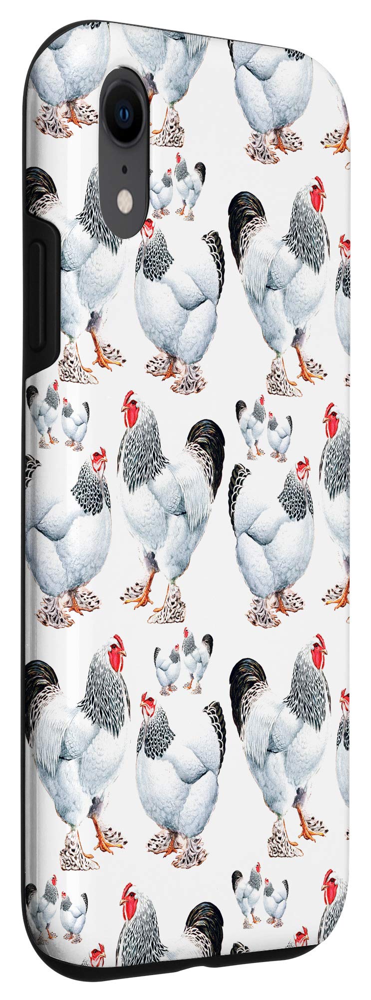 iPhone XR Case - Cute Chicken & Rooster Design, Shockproof Protective Cover for iPhone XR - Perfect for Farmhouse Style, Country Living & Animal Lovers