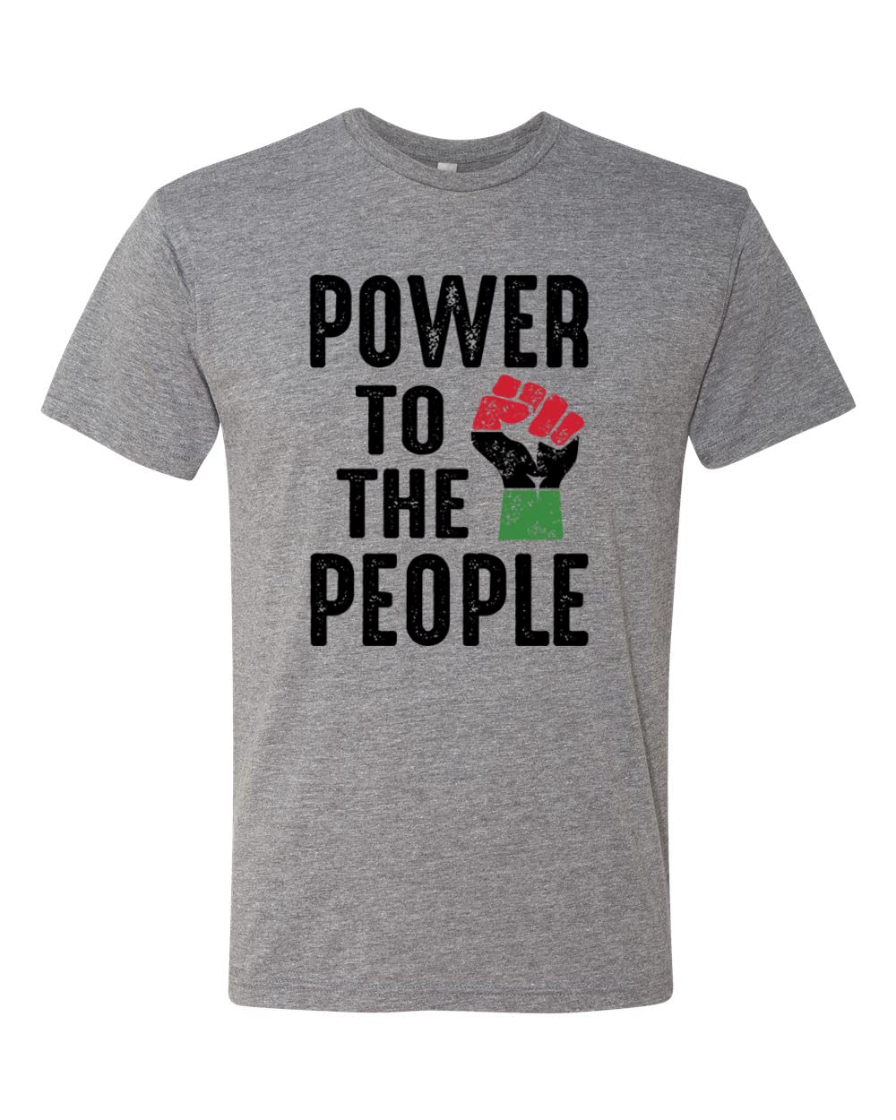 Black Pride Men's Premium Tri-Blend T-Shirt - Soft Cotton Polyester Rayon Tee - Black Power & Civil Rights Apparel for Protests, Rallies & Everyday Wear