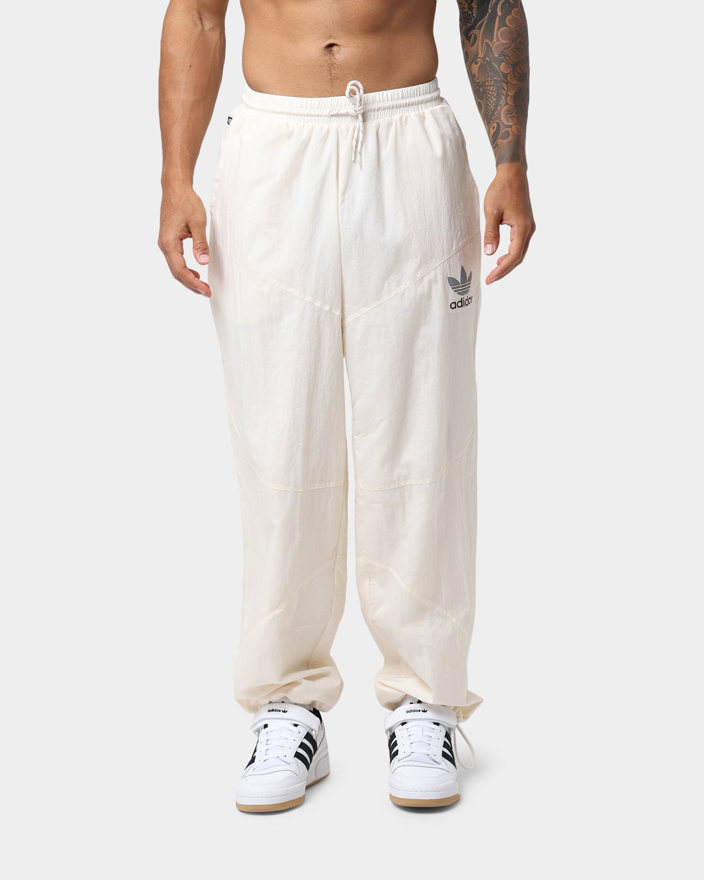Adidas 4D Cush Running Pants for Men - Wonder White - Lightweight Breathable Workout Joggers for Gym, Training & Casual Wear