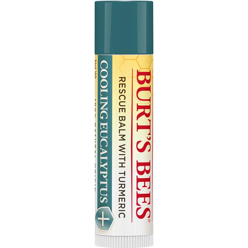 Burt's Bees Rescue Balm Cooling Eucalyptus – Soothing Lip & Skin Moisturizer for Dry, Chapped Lips & Irritated Skin | Perfect for Travel, Outdoor Activities & Daily Hydration