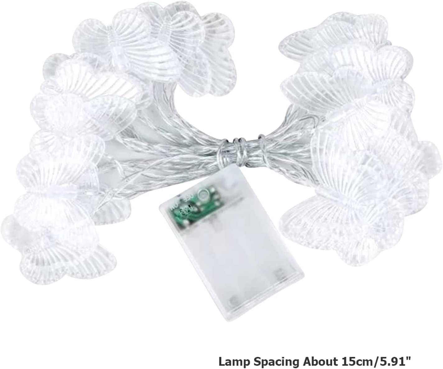 Dragonfly String Lights 10ft 20 LED Battery Powered - Retro Copper Wire Fairy Lights for Christmas Tree, Garden, Wedding, Party & Holiday Decorations - Summer Outdoor Lighting (Butterfly-2) - Perfect for Bedroom, Patio, Backyard and Special Events